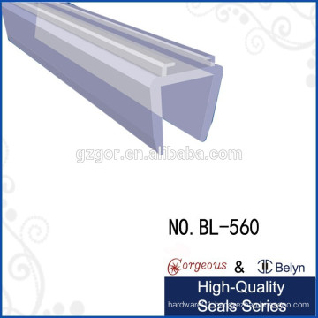 Joint seal one side fixing glass, the other fixing magnetic rubber strip sliding door seal